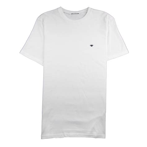 bee t shirt dior|white cotton bee shirt.